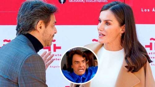 Eugenio Derbez rompió el protocolo de la Realeza Española con la reina Letizia ¡Ya nos exhibiste!