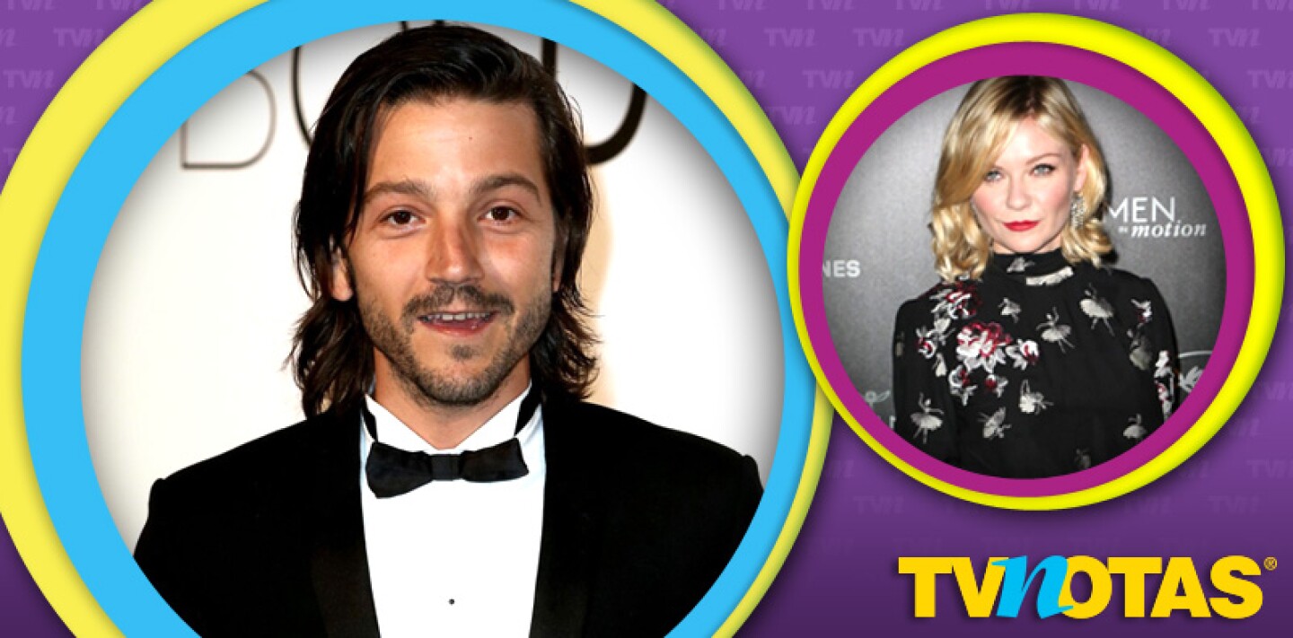 Diego Luna parece que se lleva muy bien con Kirsten Dunst.