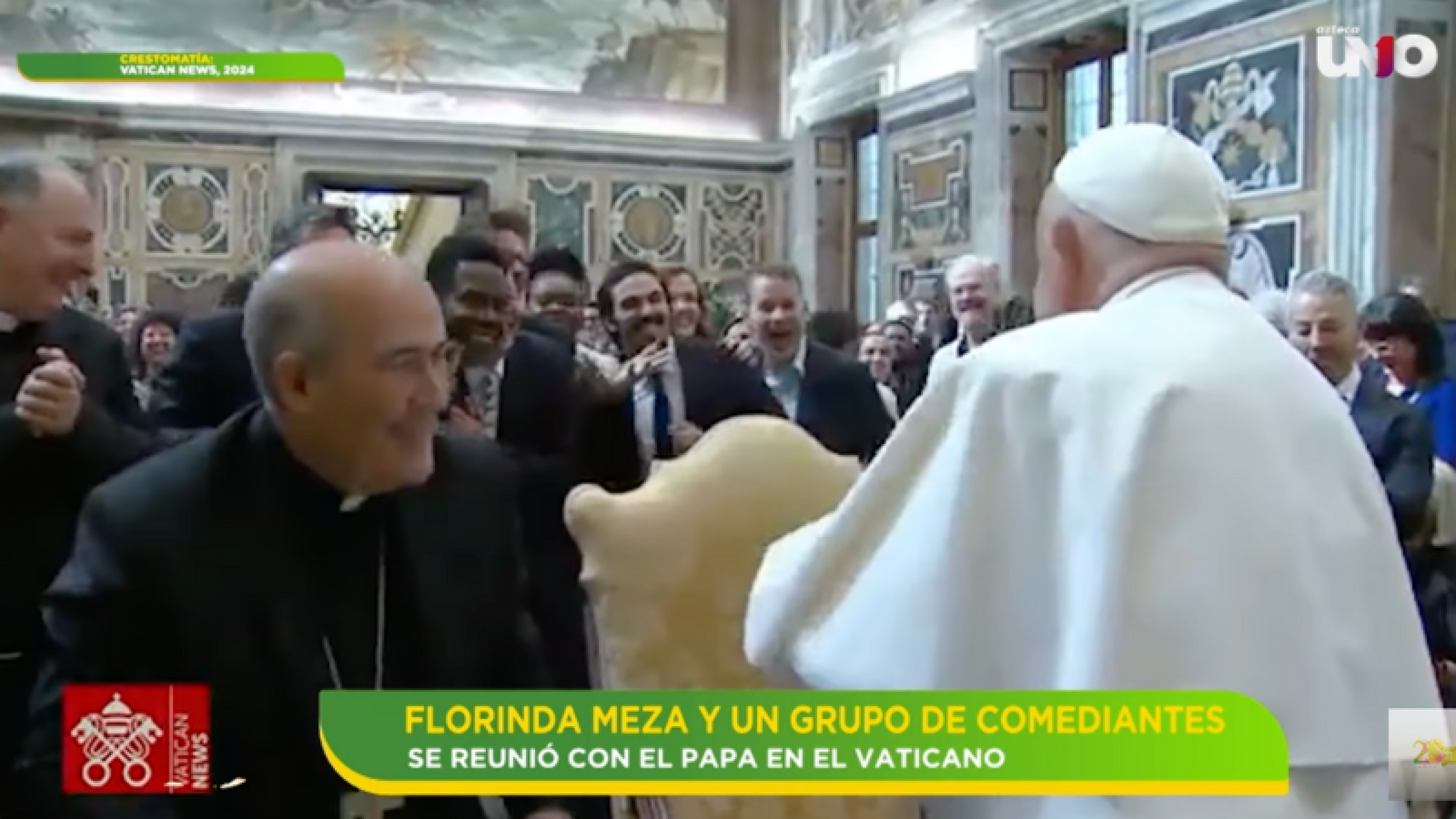 Papa Francisco: reunión comediantes