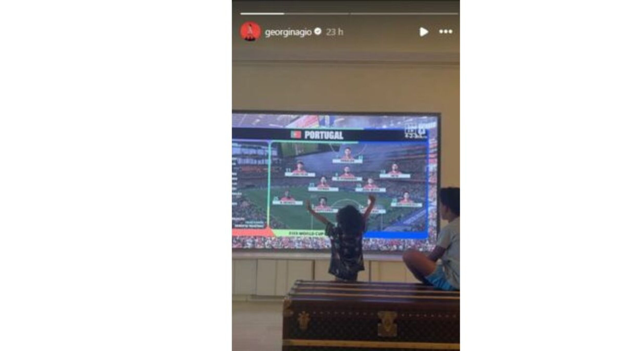 Georgina Rodríguez no estuvo en el estadio