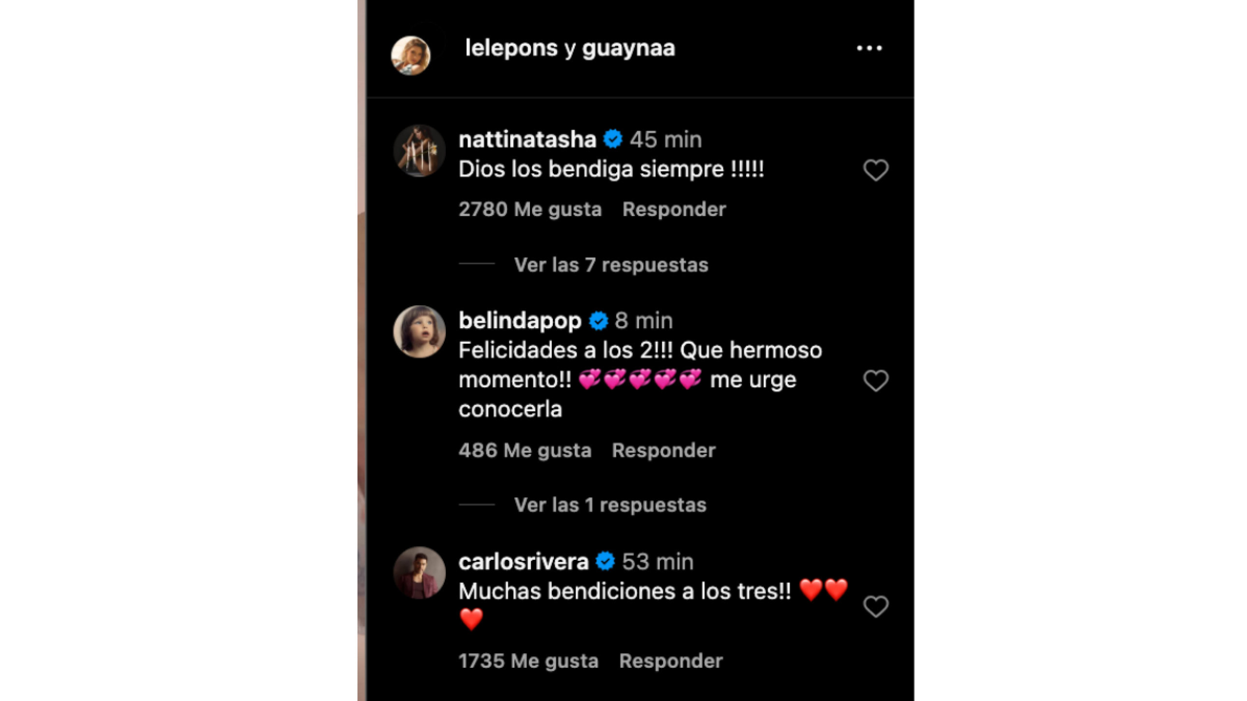 ¡Lele Pons y Guaynaa debutan como papás!