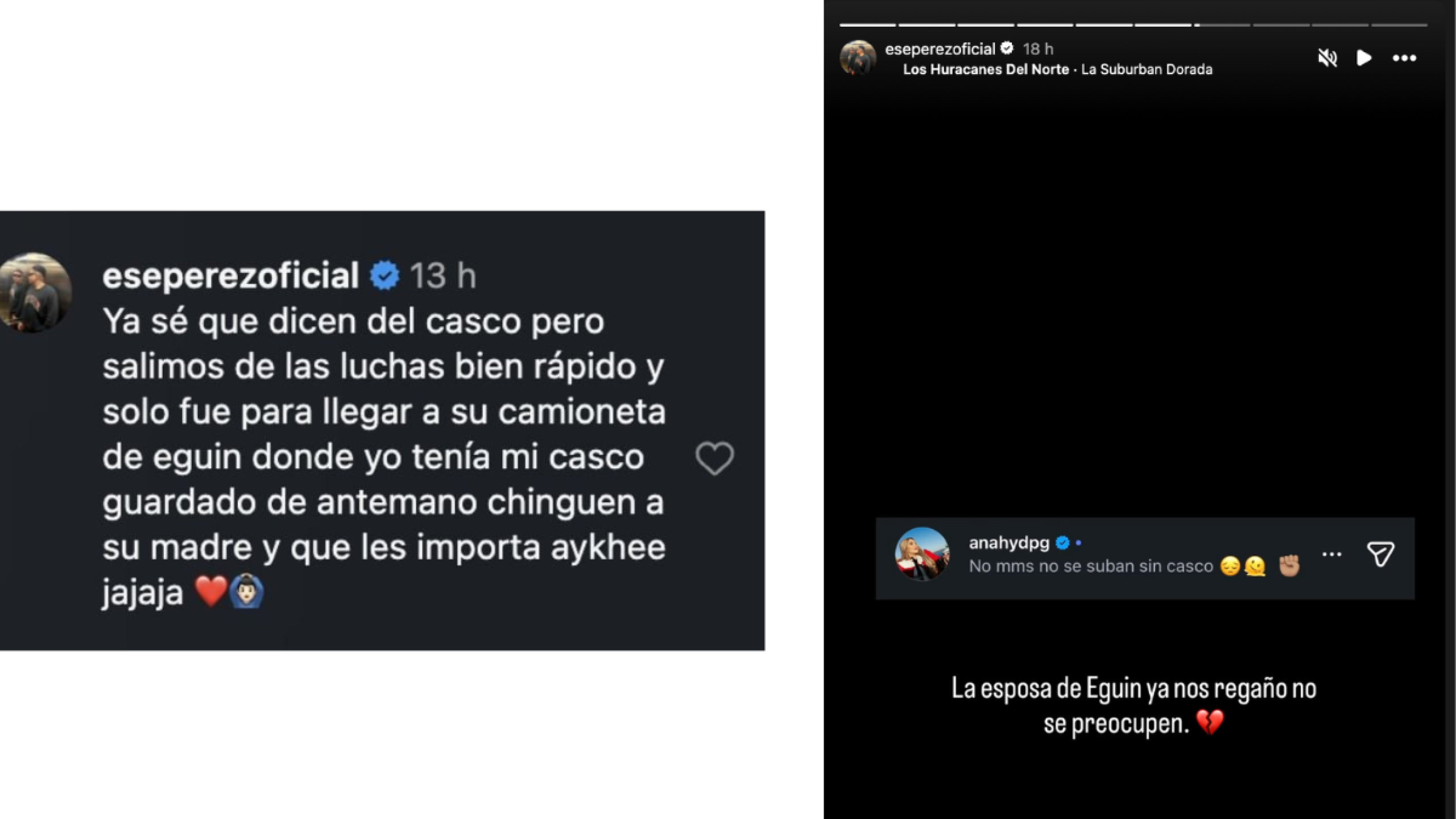 Video de Eduin Caz sin casco: ¿qué dijo “Ese Pérez” tras la polémica?