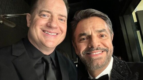 Eugenio Derbez presume fotografía con Brendan Fraser, ganador del Oscar