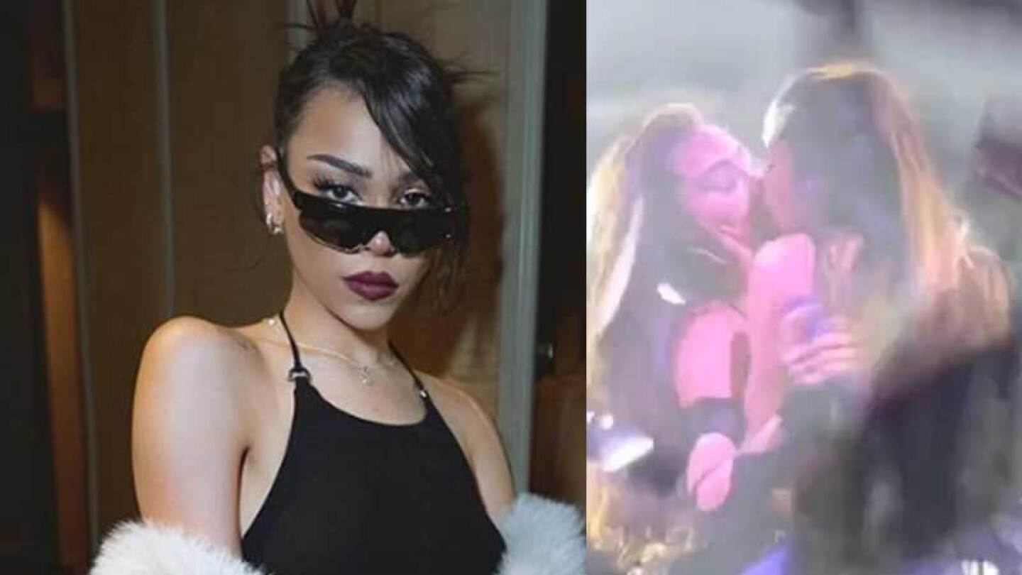 Danna Paola sorprendió con un beso a una bailarina