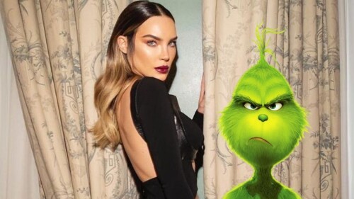 Belinda se alista para Halloween y se disfraza del grinch