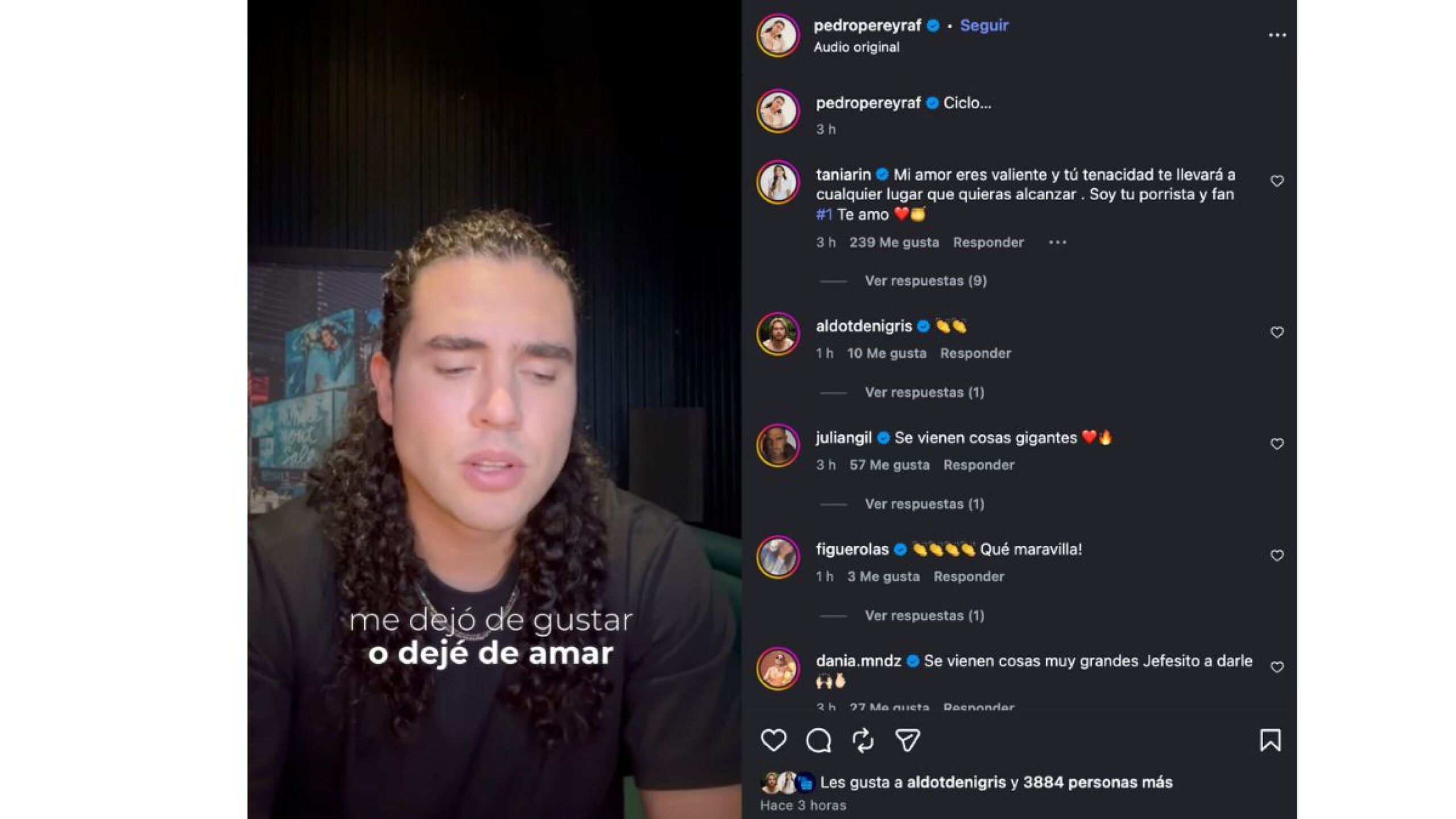 Tania Rincón apoya a su novio