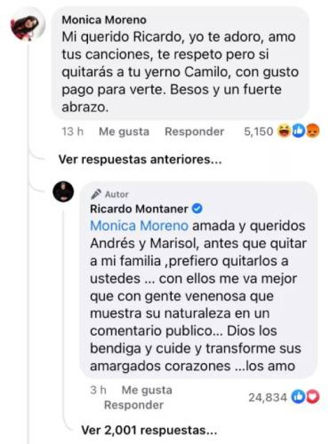 Este fue el mensaje de Montaner