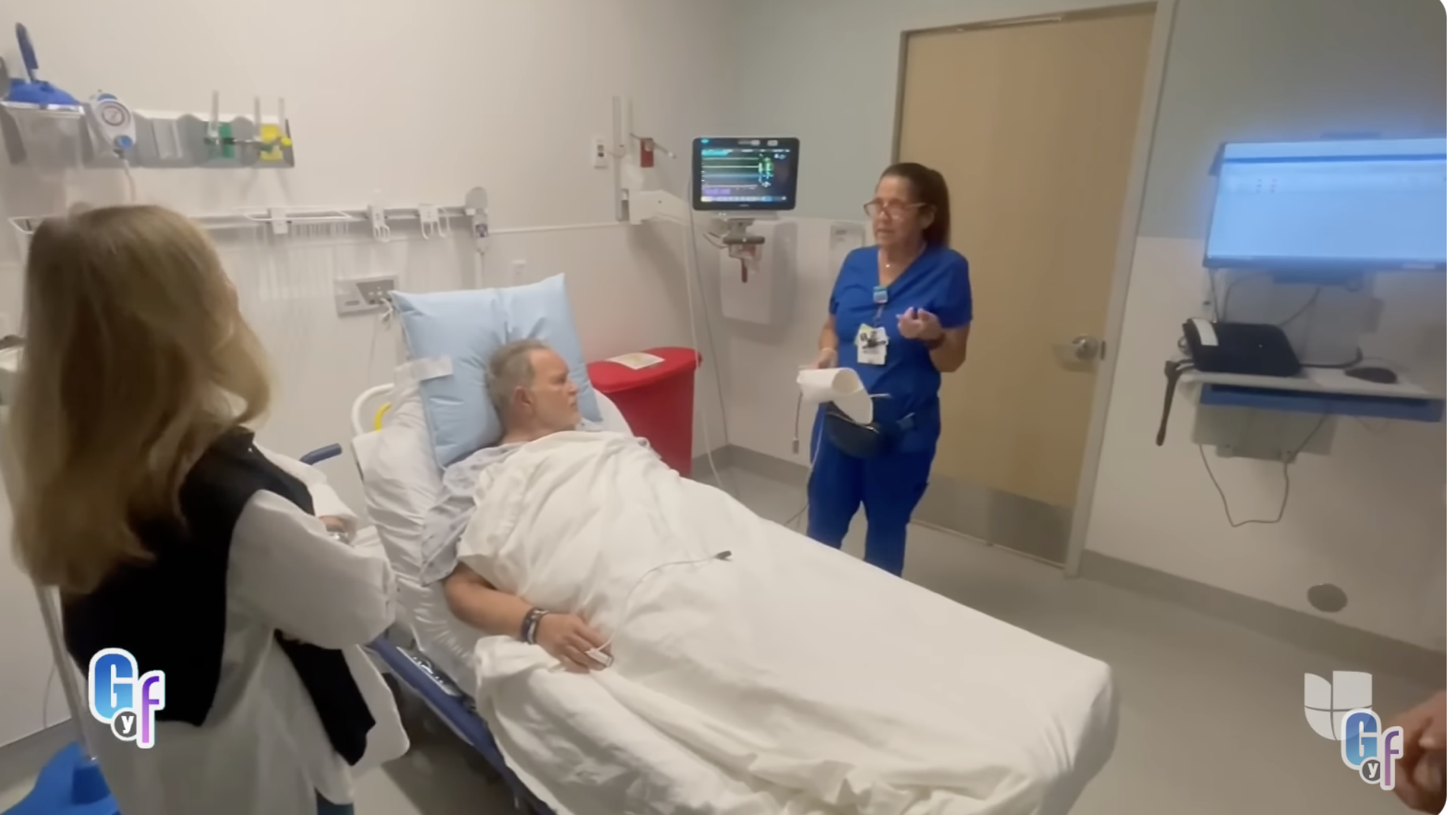 Raúl de Molina en el hospital