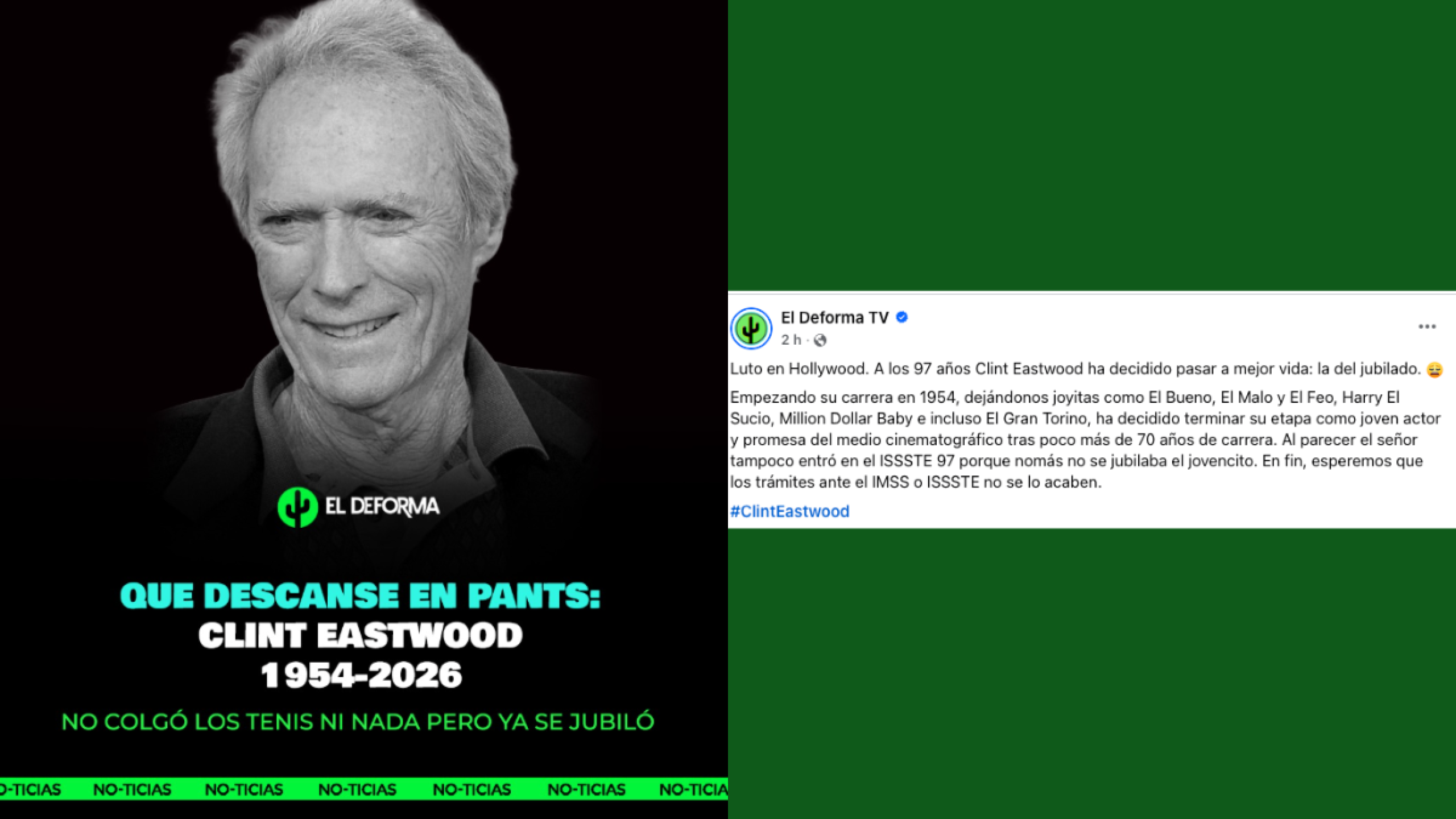 Clint Eastwood y la noticia sobre su falsa muerte