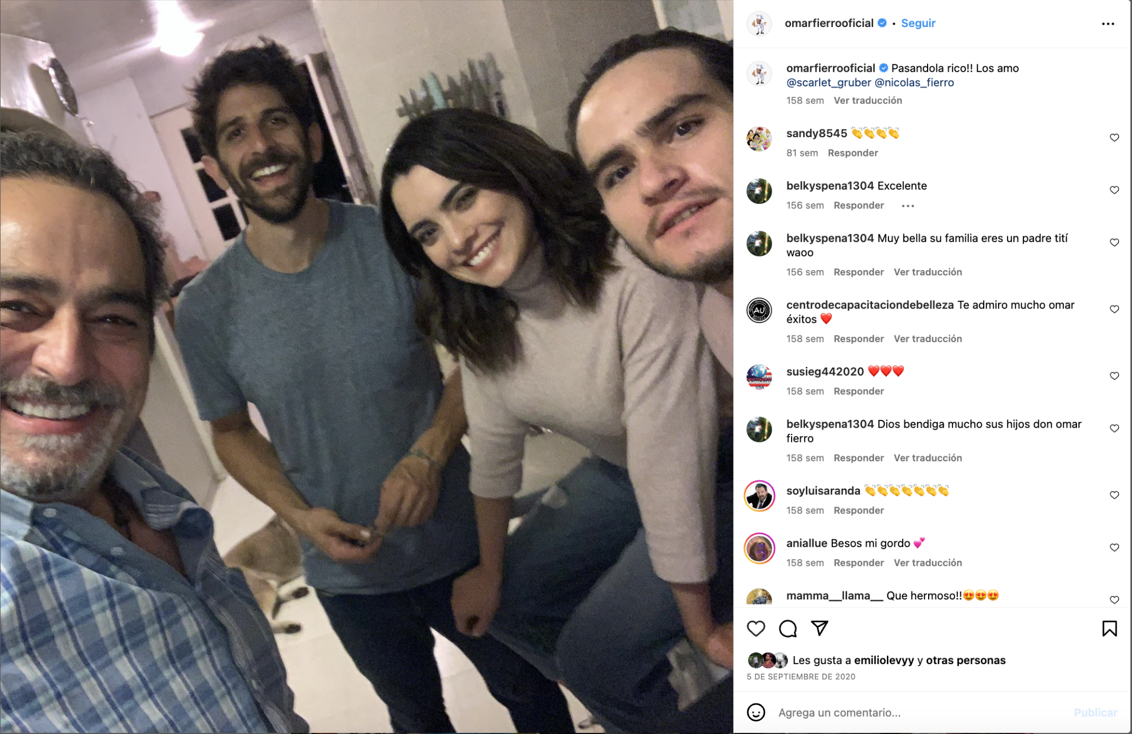 Omar Fierro ve como su hija Scarlet Gruber