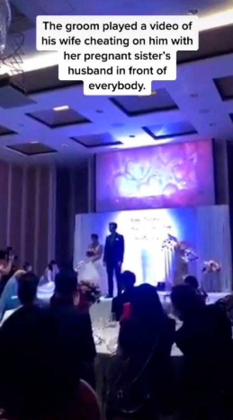 El novio expuso el video de su pareja siéndole infiel