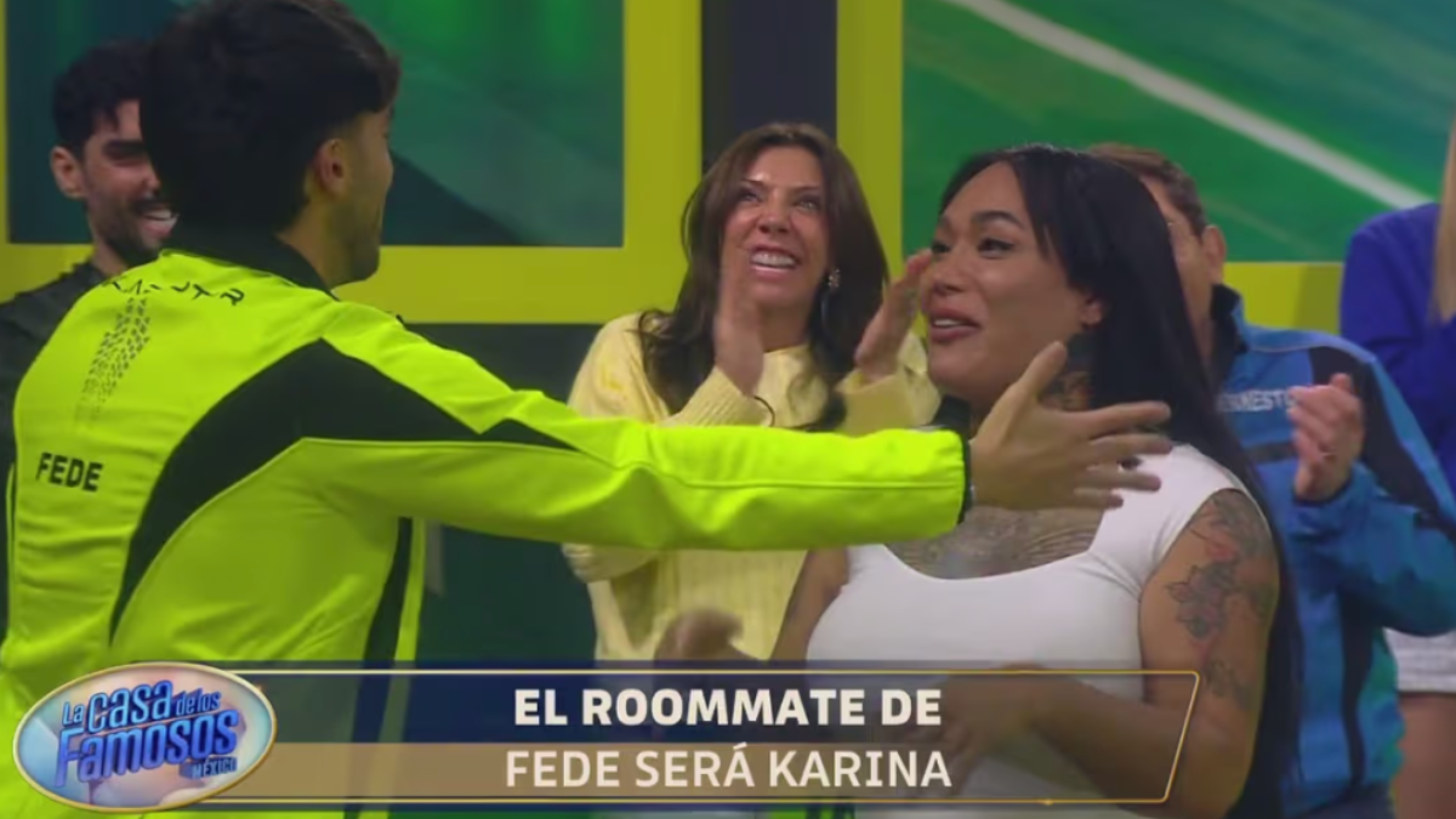 Fede Vigevani y Karina Torres compartiendo habitación