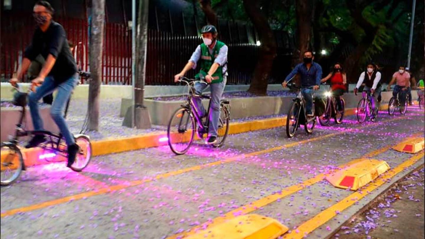 La alcaldía Miguel Hidalgo inaugura el monumento al ciclista 