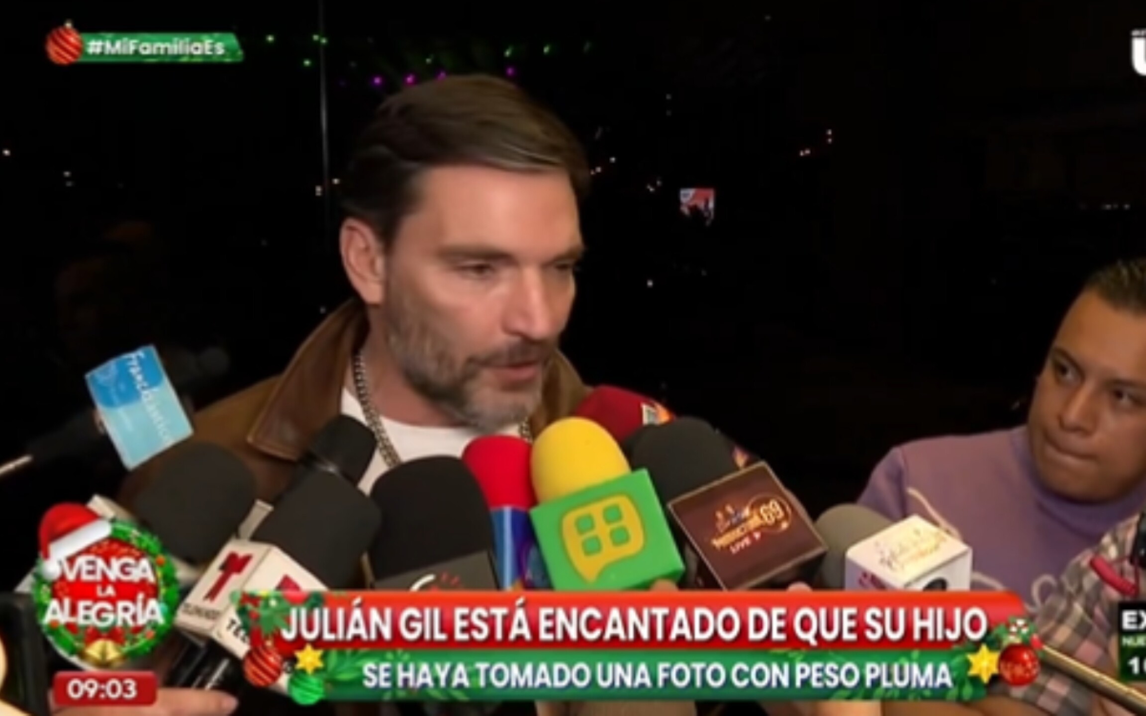Julián Gil manda mensaje a Peso Pluma