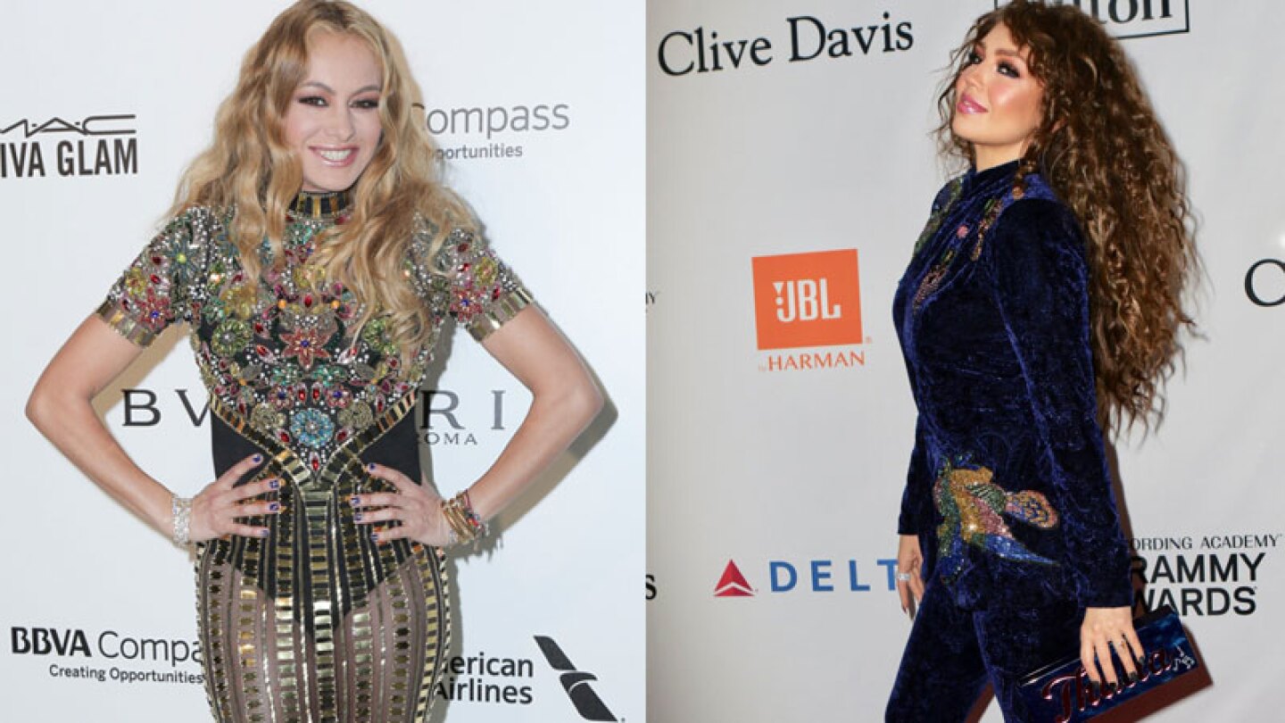 Paulina Rubio hace las paces con Thalía.