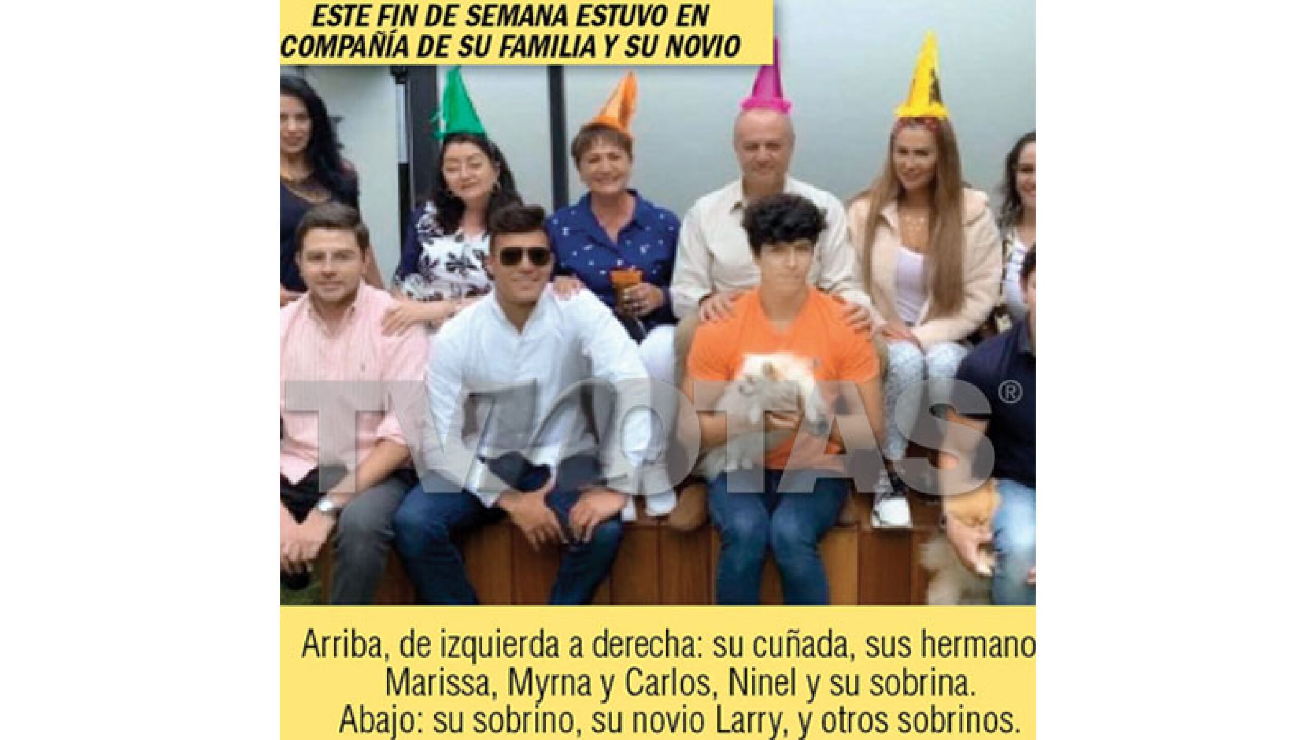 Novio Ninel y su familia