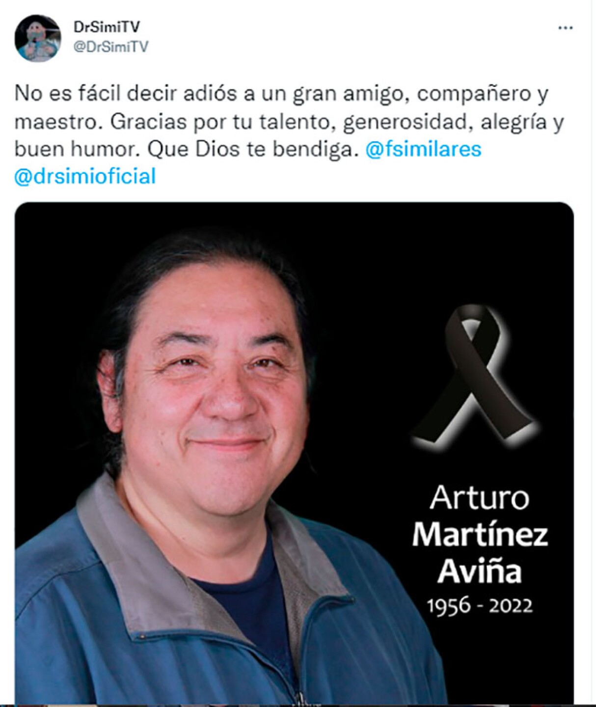 Muere la voz del Dr. Simi, Arturo Martínez Aviña