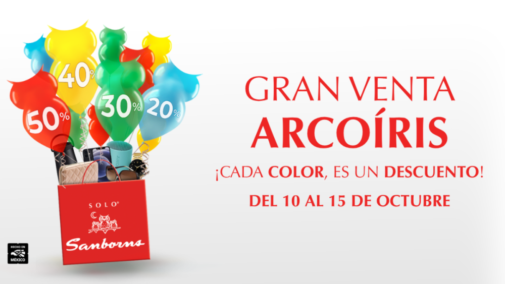 Venta arcoíris de Sanborns