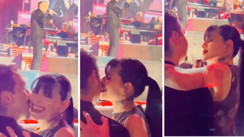 Cazzu y Nodal en concierto de Luis Miguel