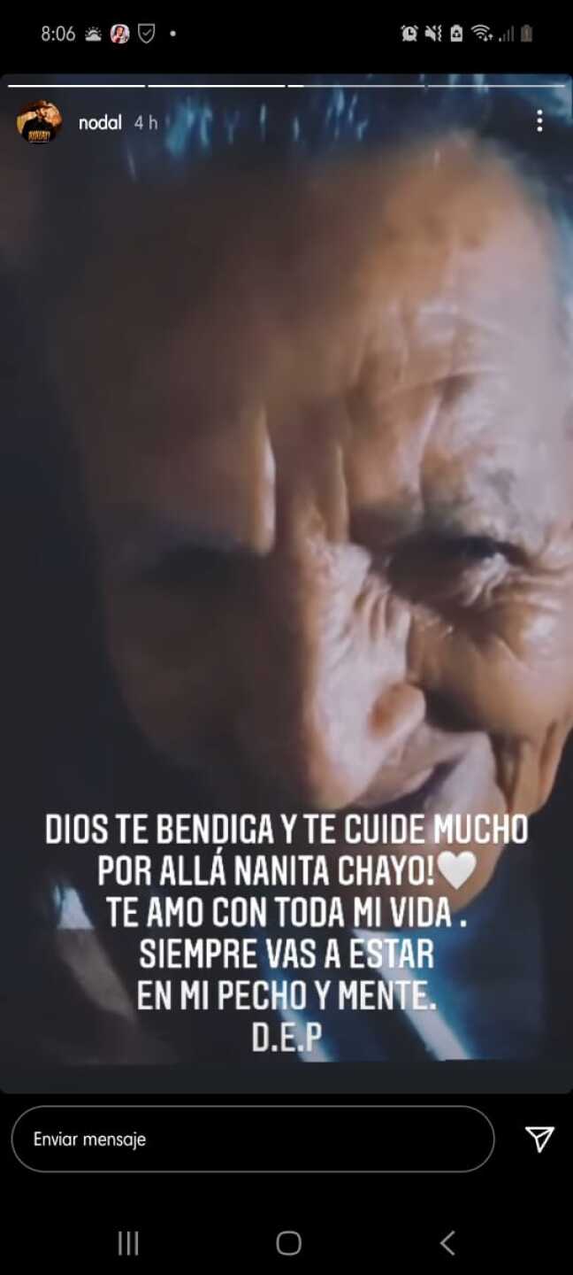 Nodal abuela Chayito