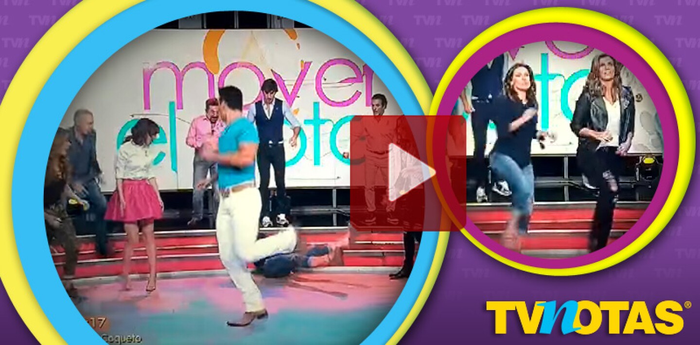 Dominka Paleta, por bailar con tacones altos, ¡se dio azotón en el suelo!