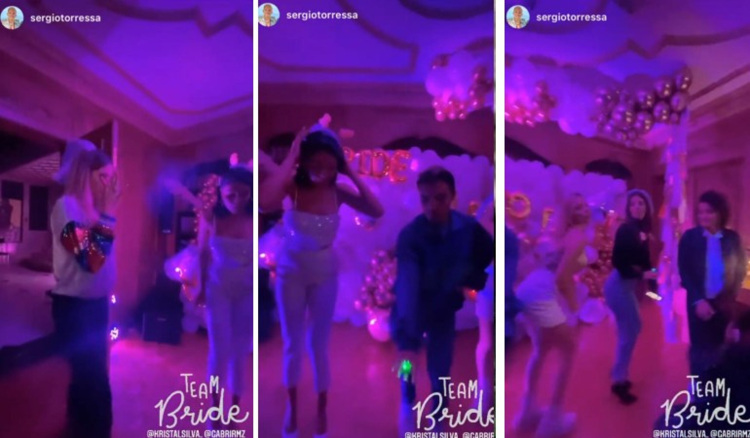 Kristal Silva celebra despedida soltera boda