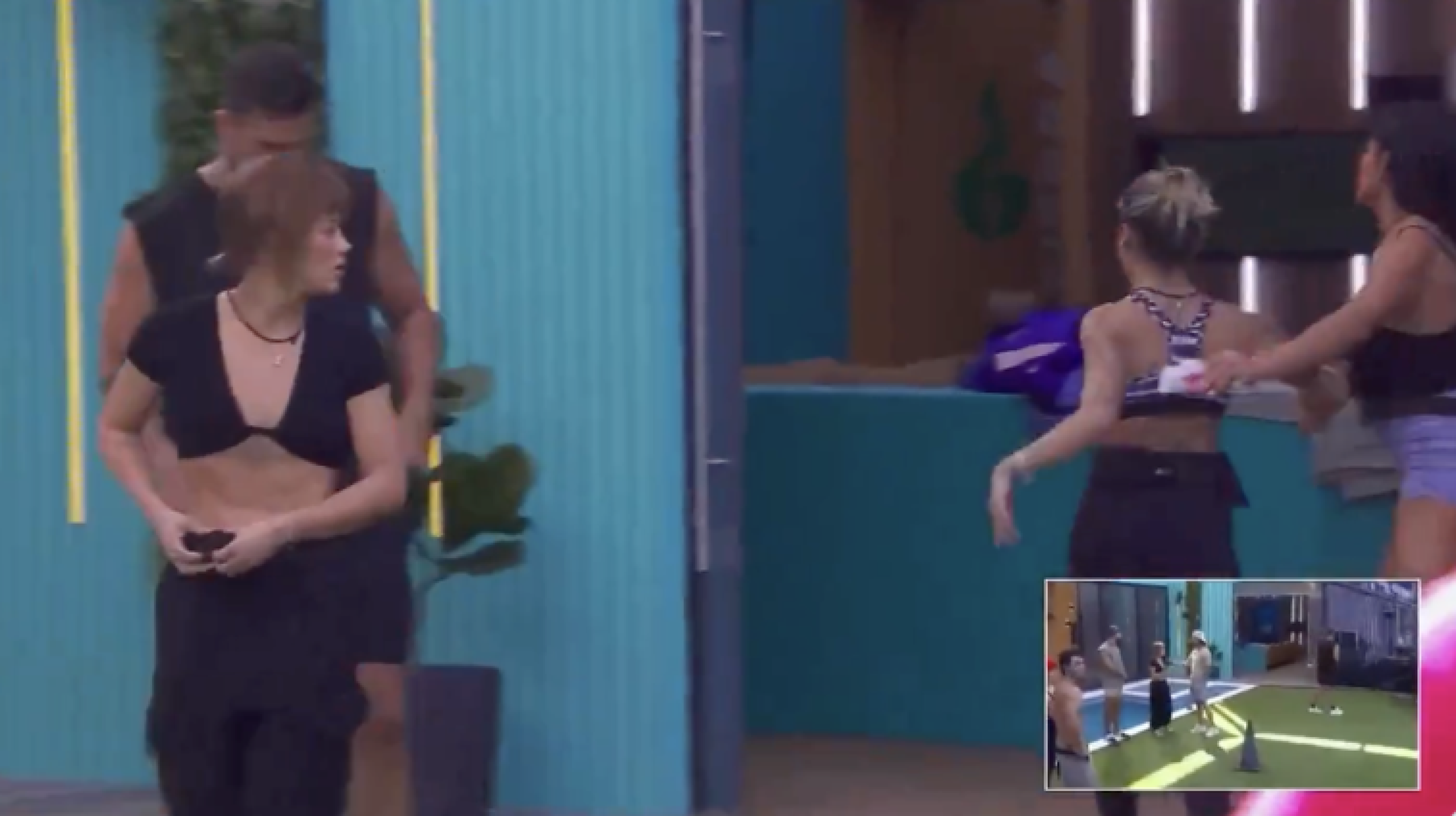Leslie Gallardo y Thalí García discusión en La casa de los famosos