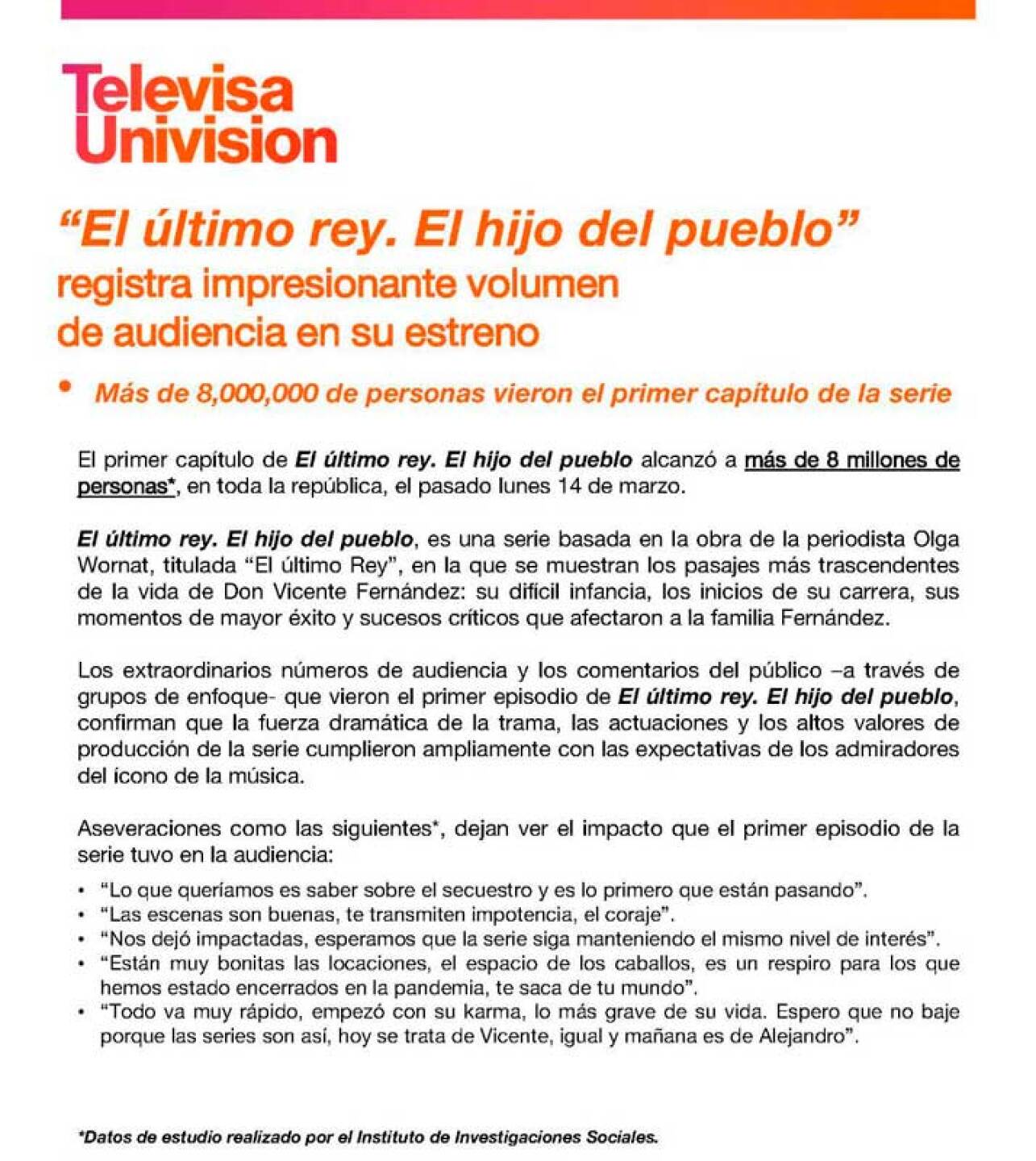 'El último Rey' es la bioserie de Vicente Fernández