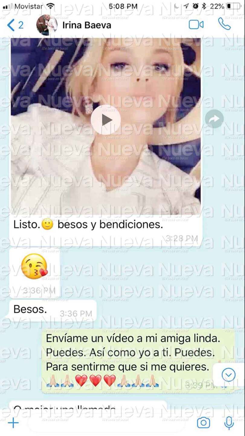 La Revista NUEVA publicó la conversación completa donde la actriz rusa le coqueteaba al galán de telenovelas aún estando con Gabriel Soto
