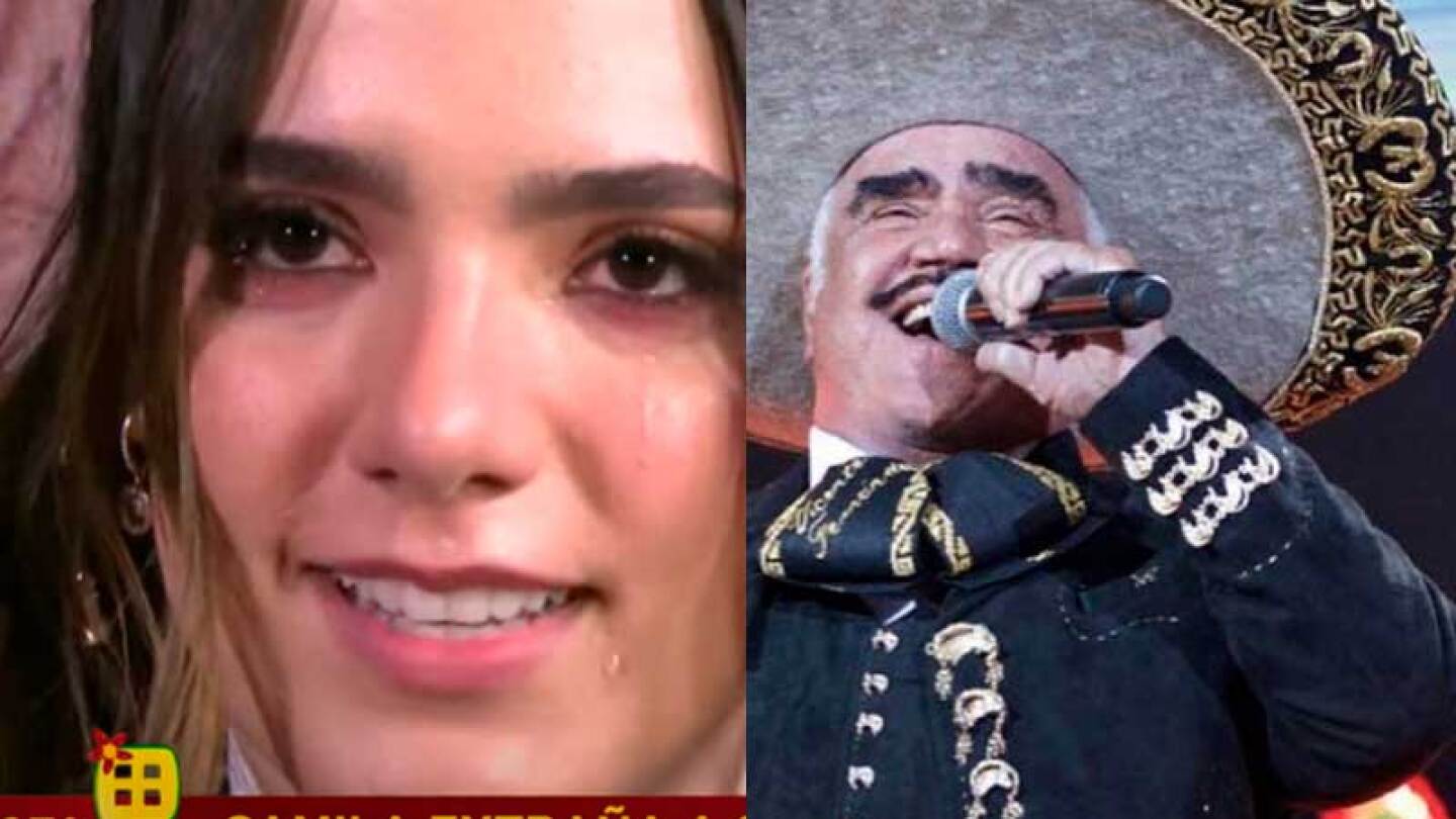 Camila Fernández recordó a Vicente Fernández entre lágrimas a días de ser su aniversario luctuoso