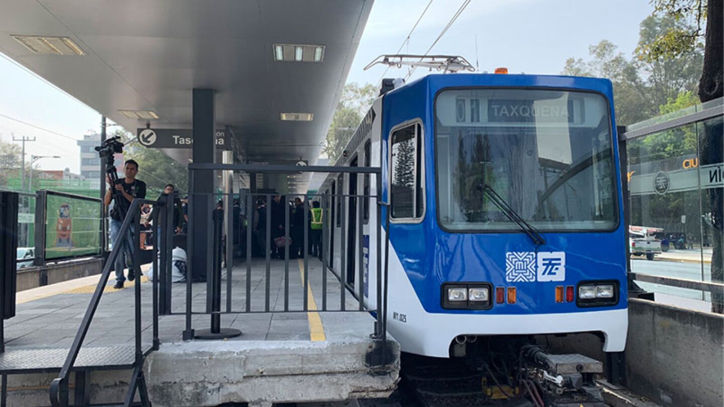 Se inaugura Tren Ligero Taxqueña- Estadio Azteca tras 6 meses cerrado