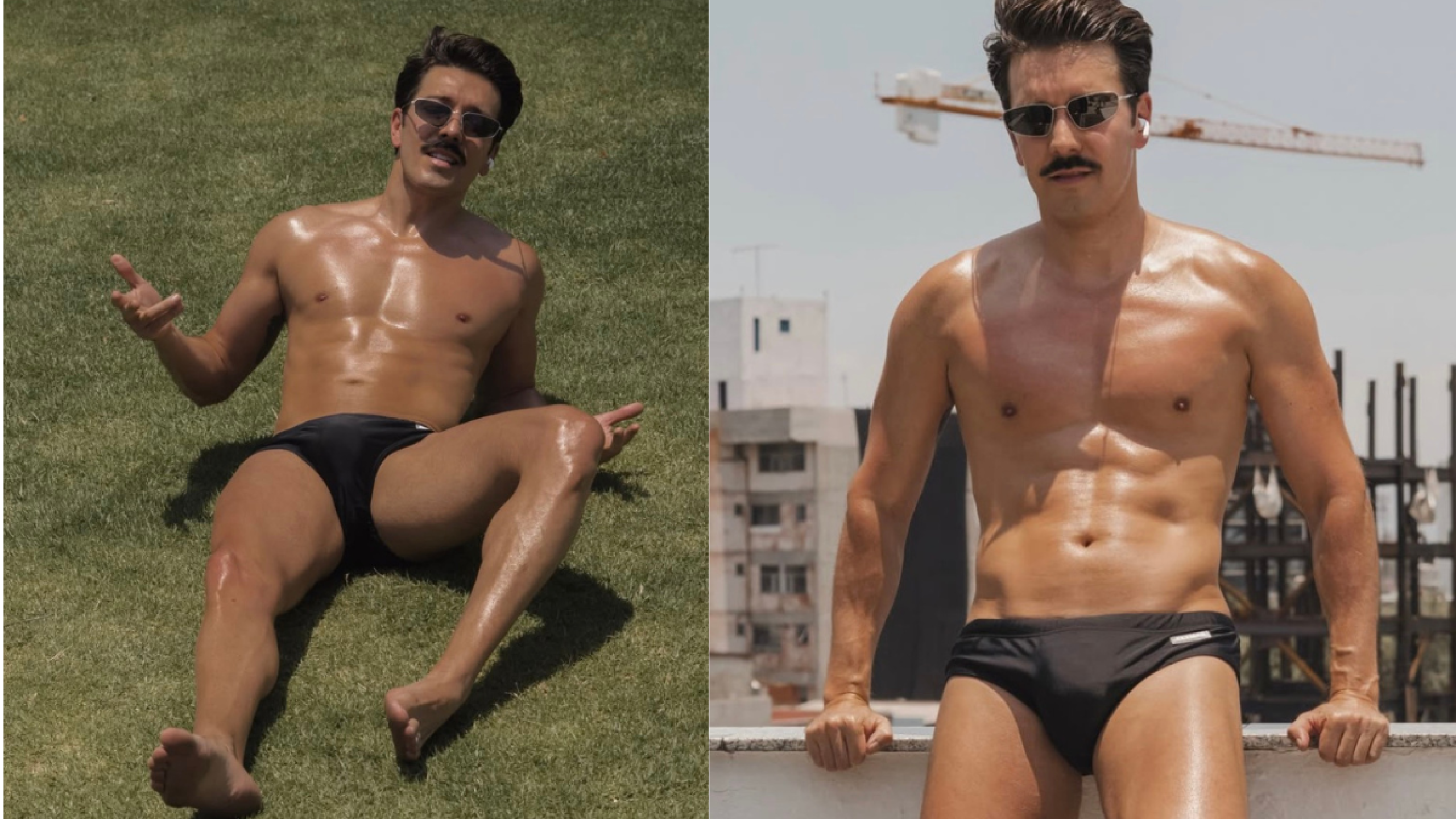 Roger González a sus 54 años sigue luciendo un buen físico.