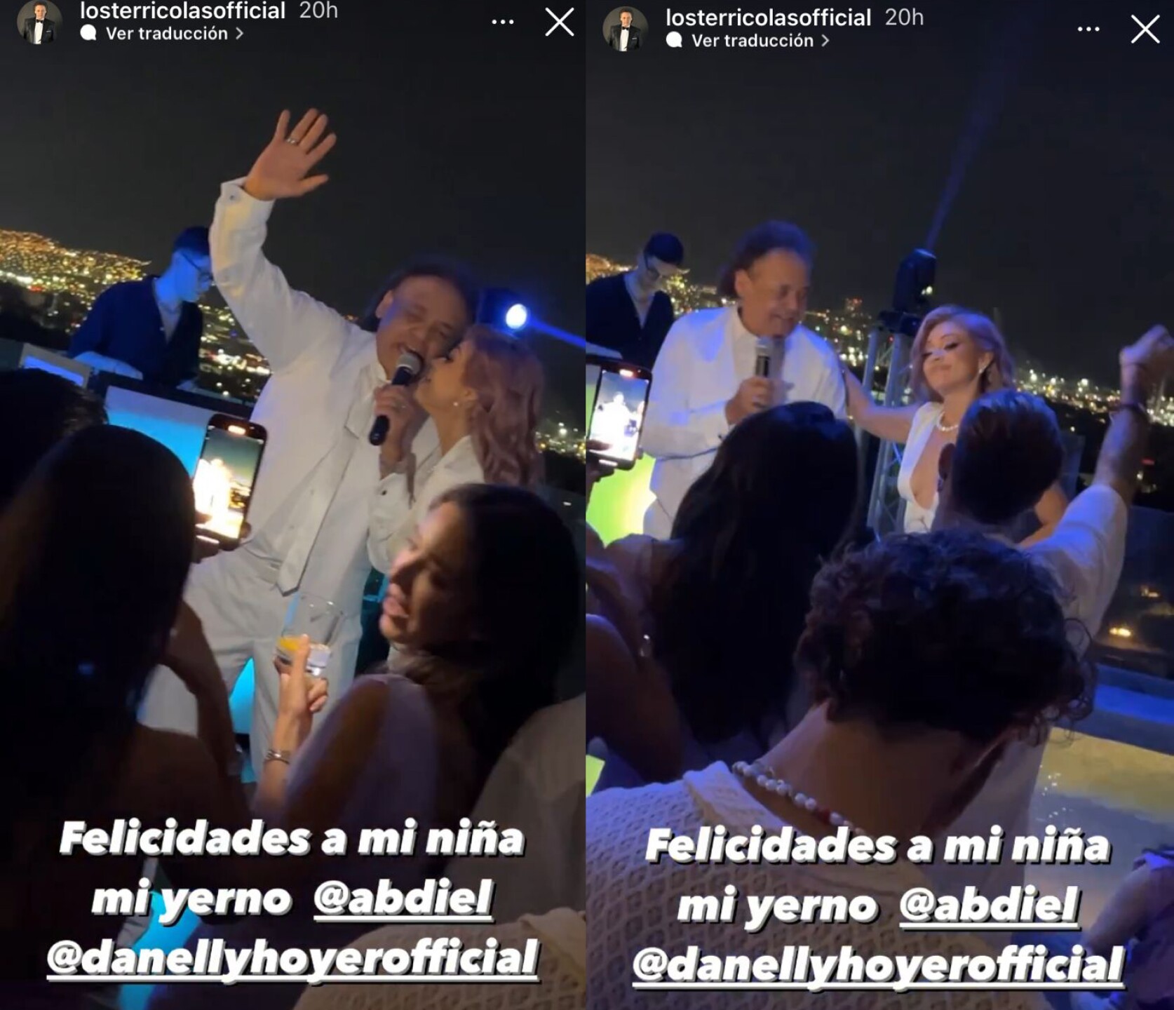 Papá de Alex Hoyer canta junto a su hija Danelly en su boda