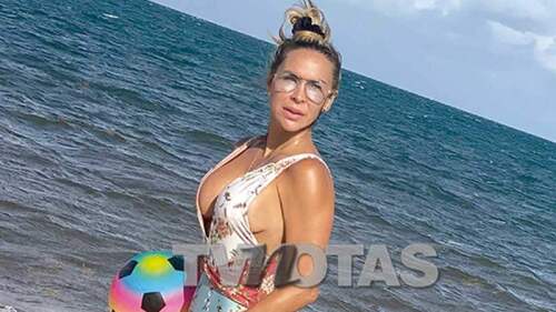 Captamos a Aylín Mujica luciendo cuerpazo mientras se divierte con su hija