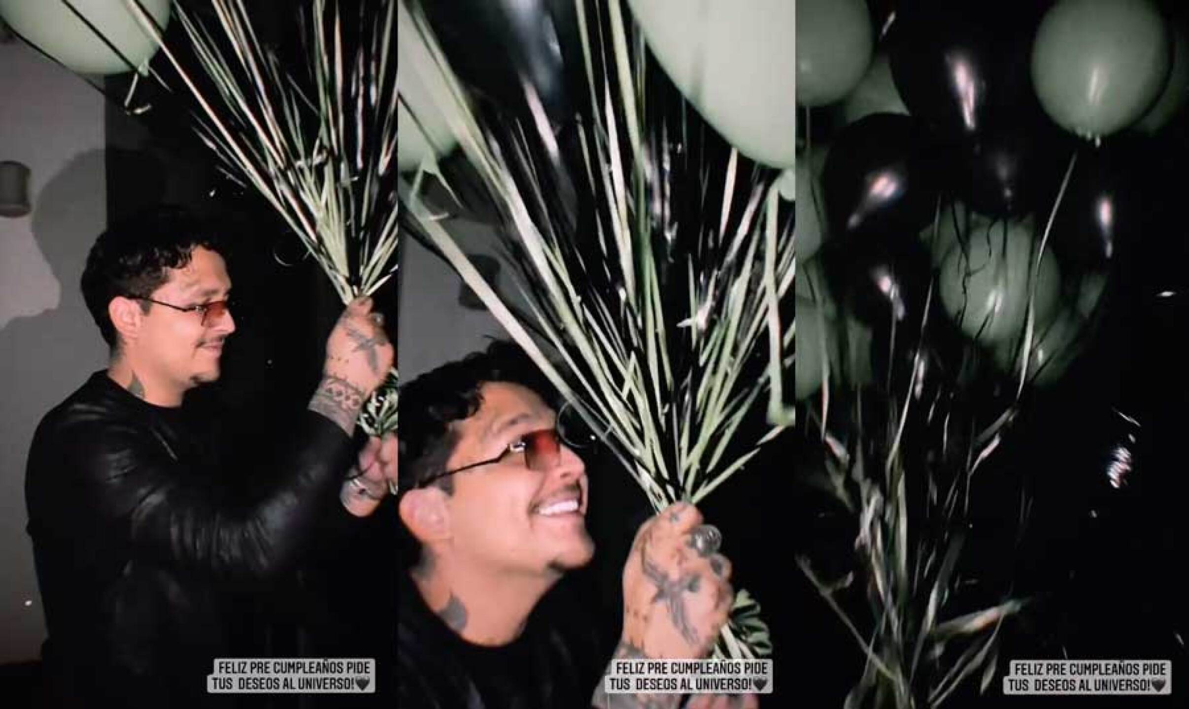 Belinda celebra el precumpleaños de Nodal con íntima sorpresa