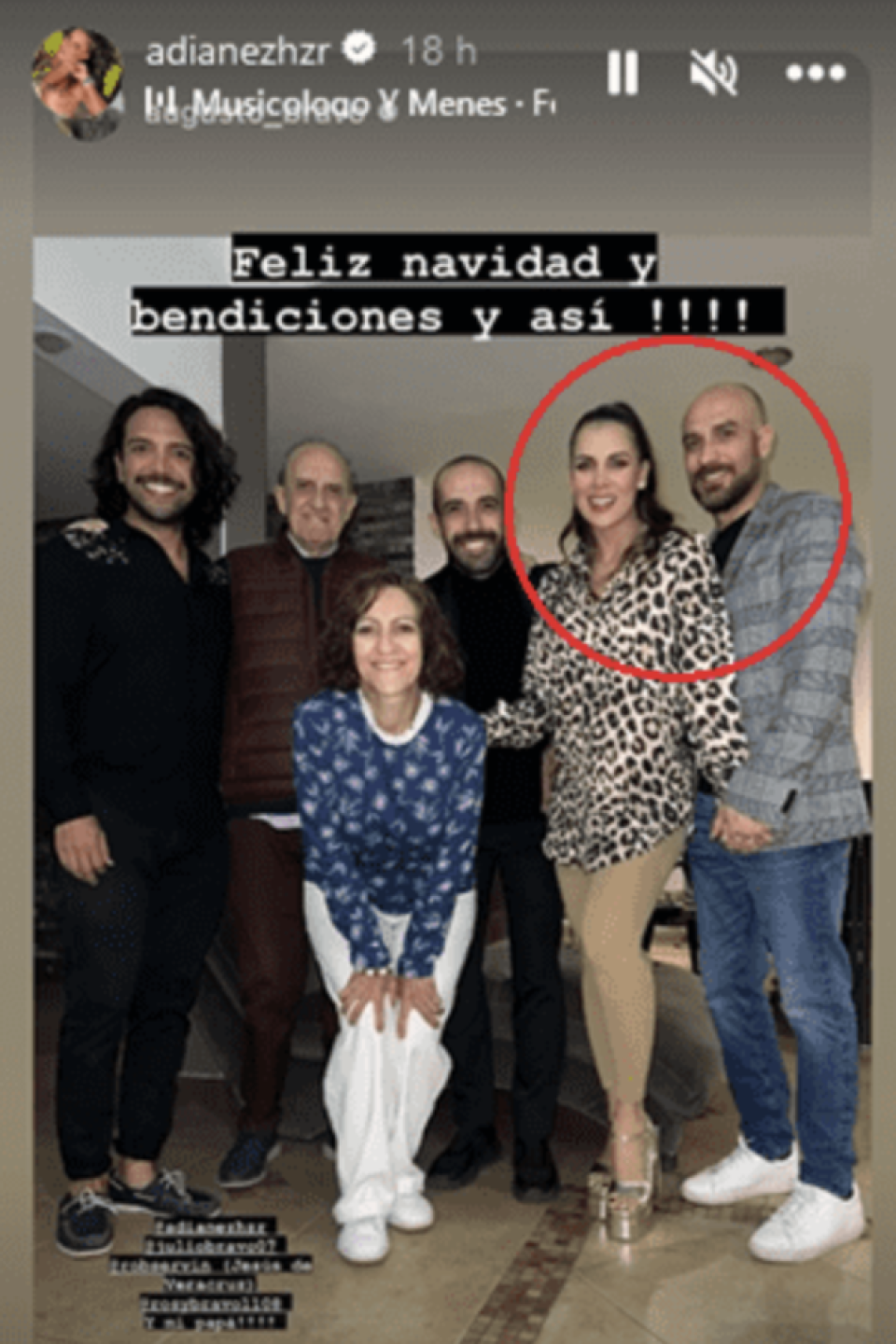 Adianez Hernández y Augusto Bravo juntos en Navidad