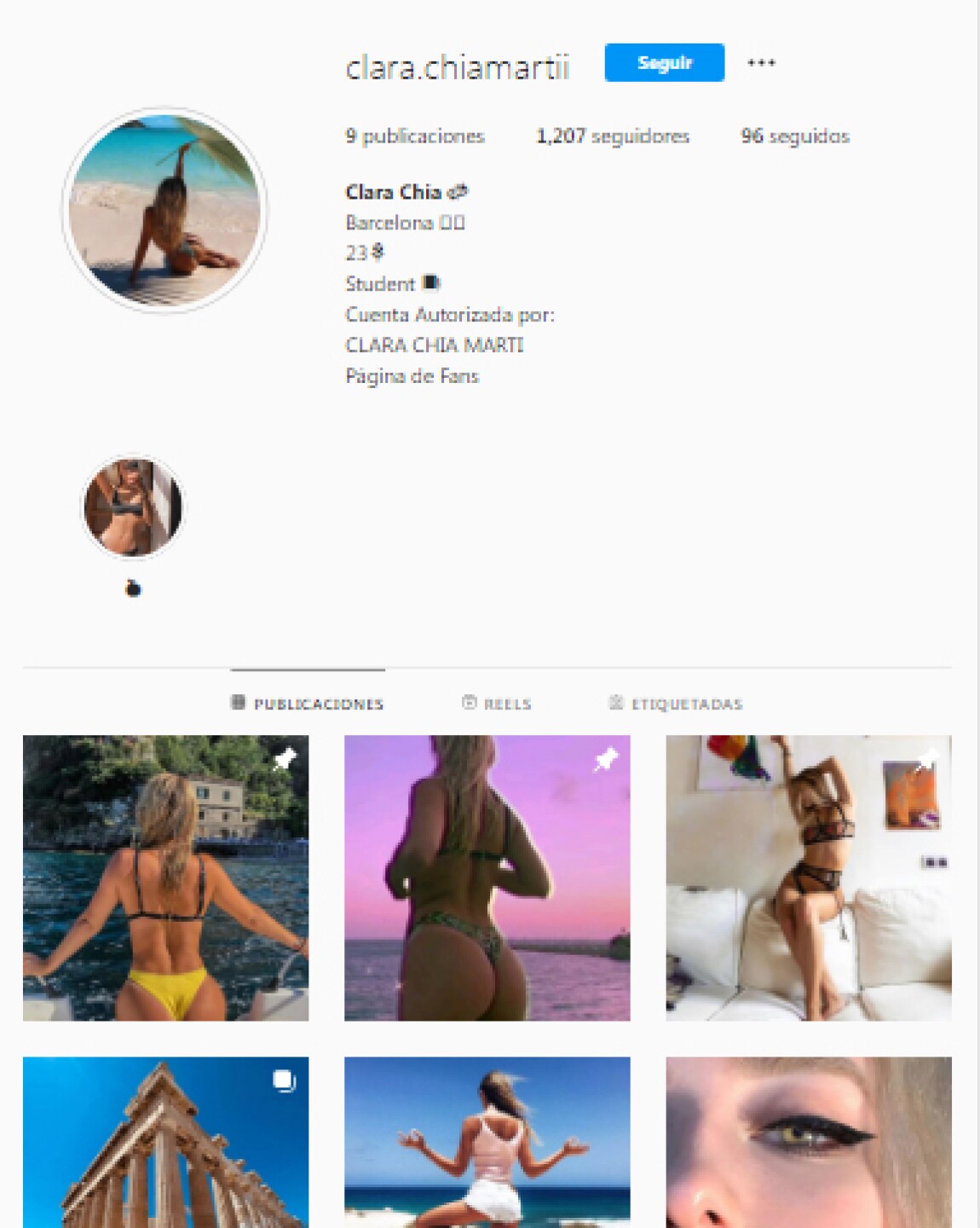 Modelo que confundieron con la novia Piqué sale a defenderse: "Me robaron mis fotos"