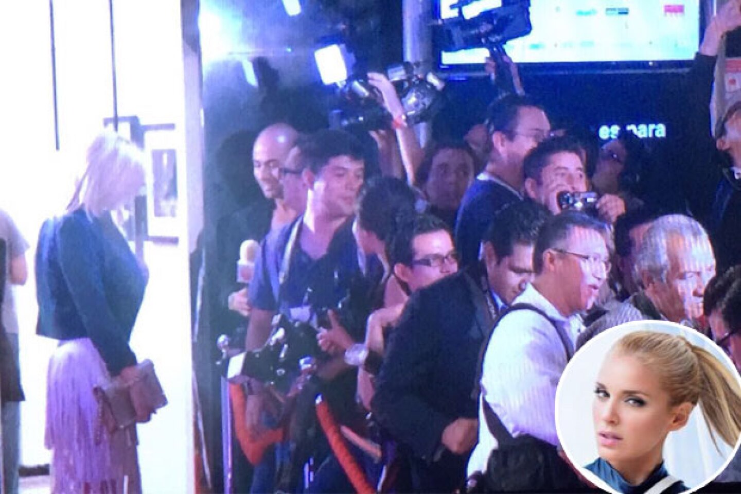 El paso de Malillany Marín en un evento fue ignorado por los fotógrafos.