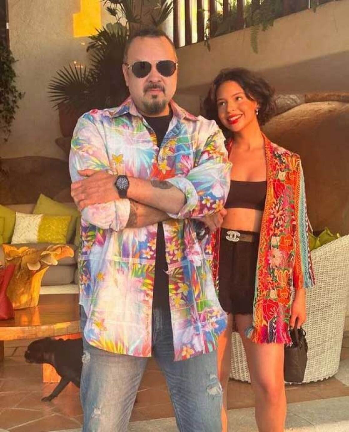 Pepe Aguilar y Ángela Aguilar juntos