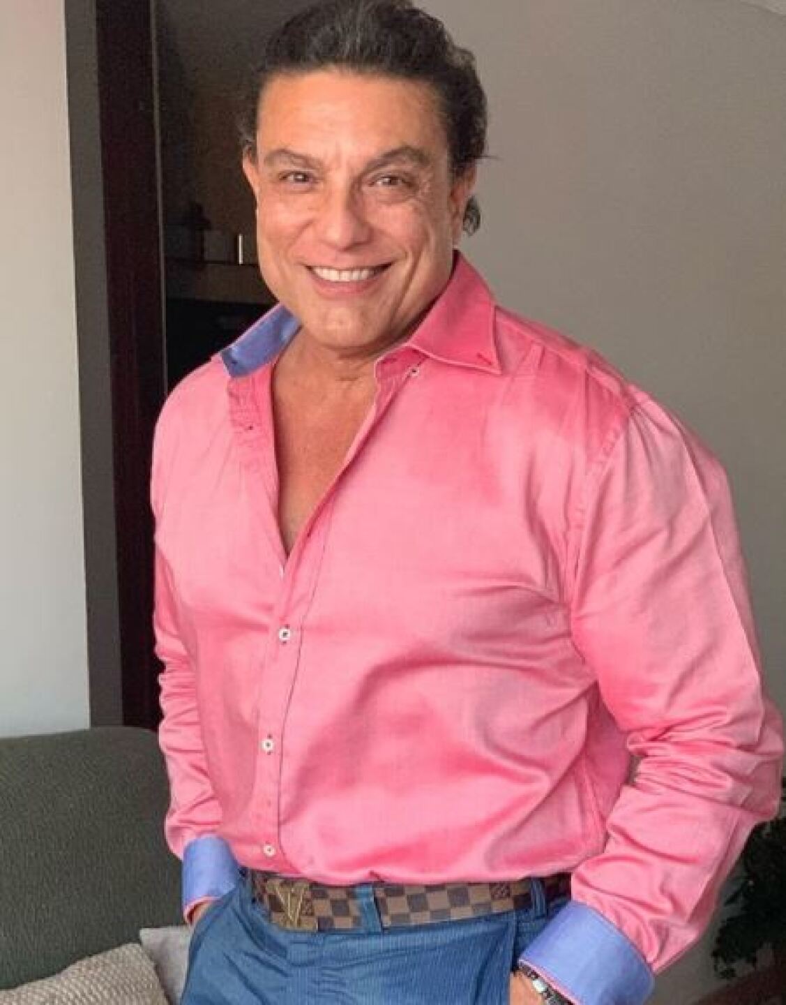 El actor está feliz.