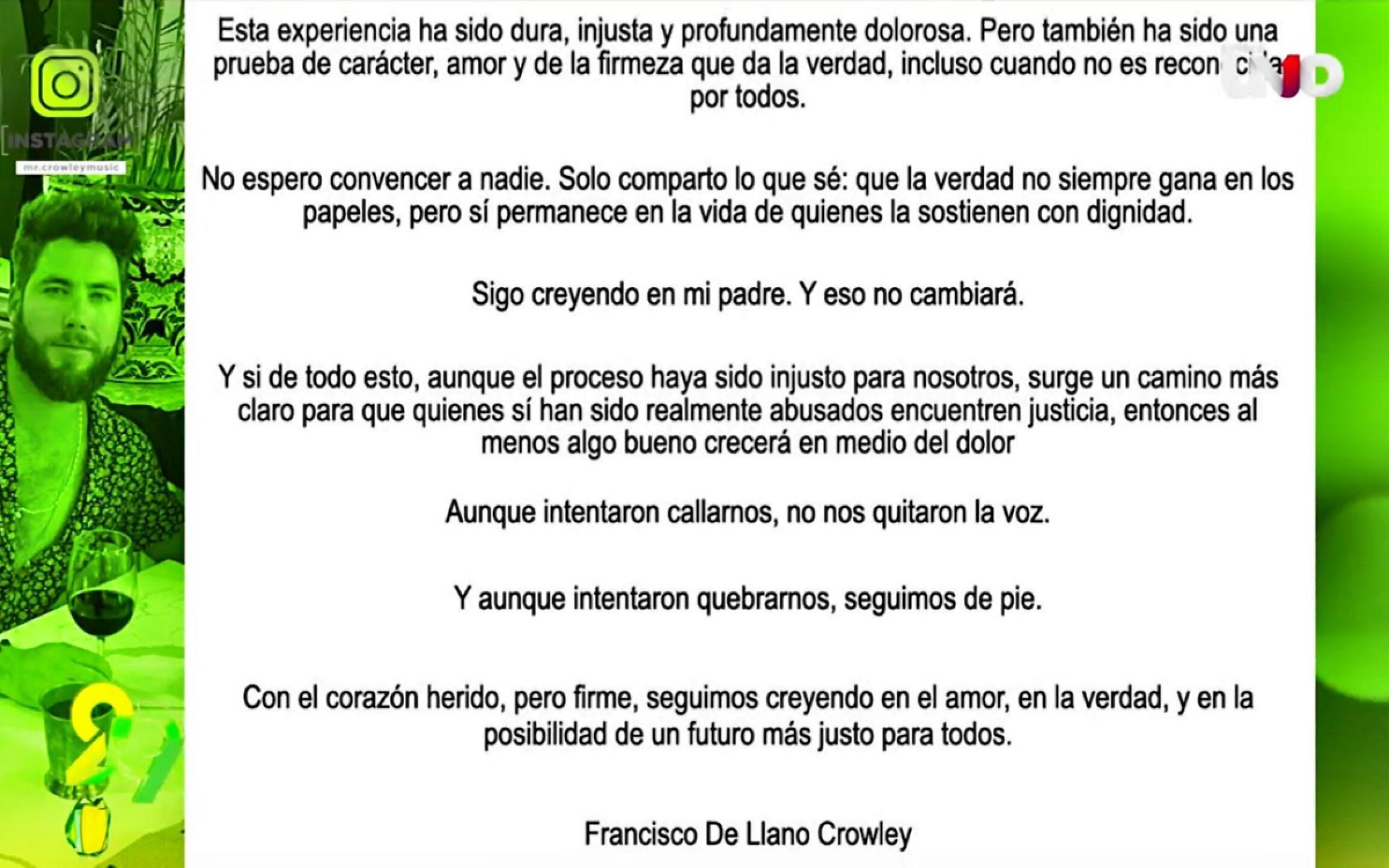 Sasha Sokol y Luis de Llano