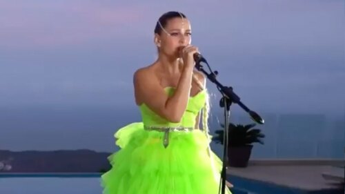 marjorie de sousa cantando canción de thalía