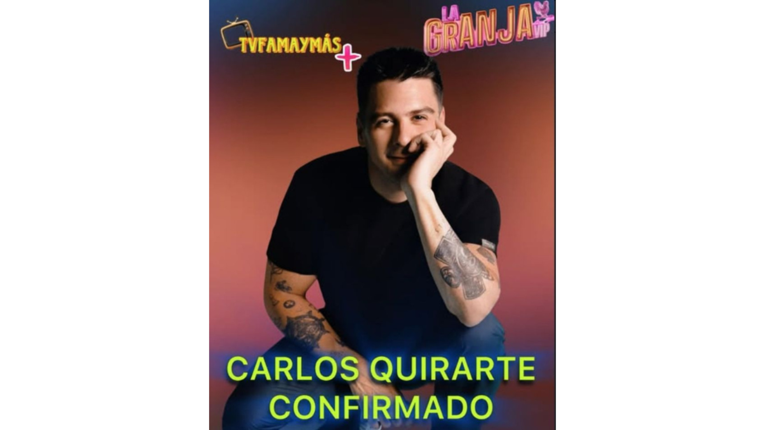 Carlos Quirarte en La granja VIP
