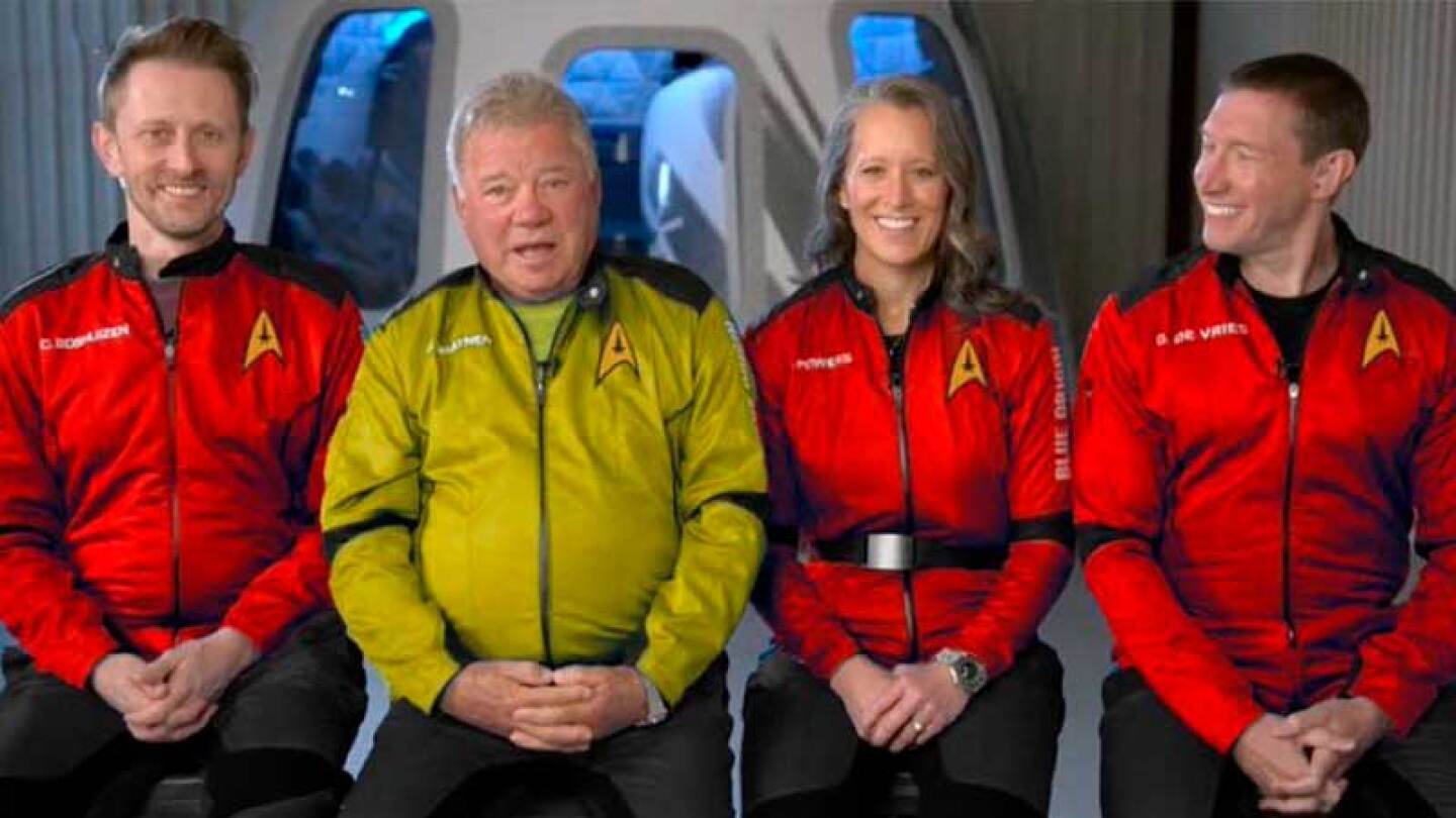 William Shatner viajó al espacio