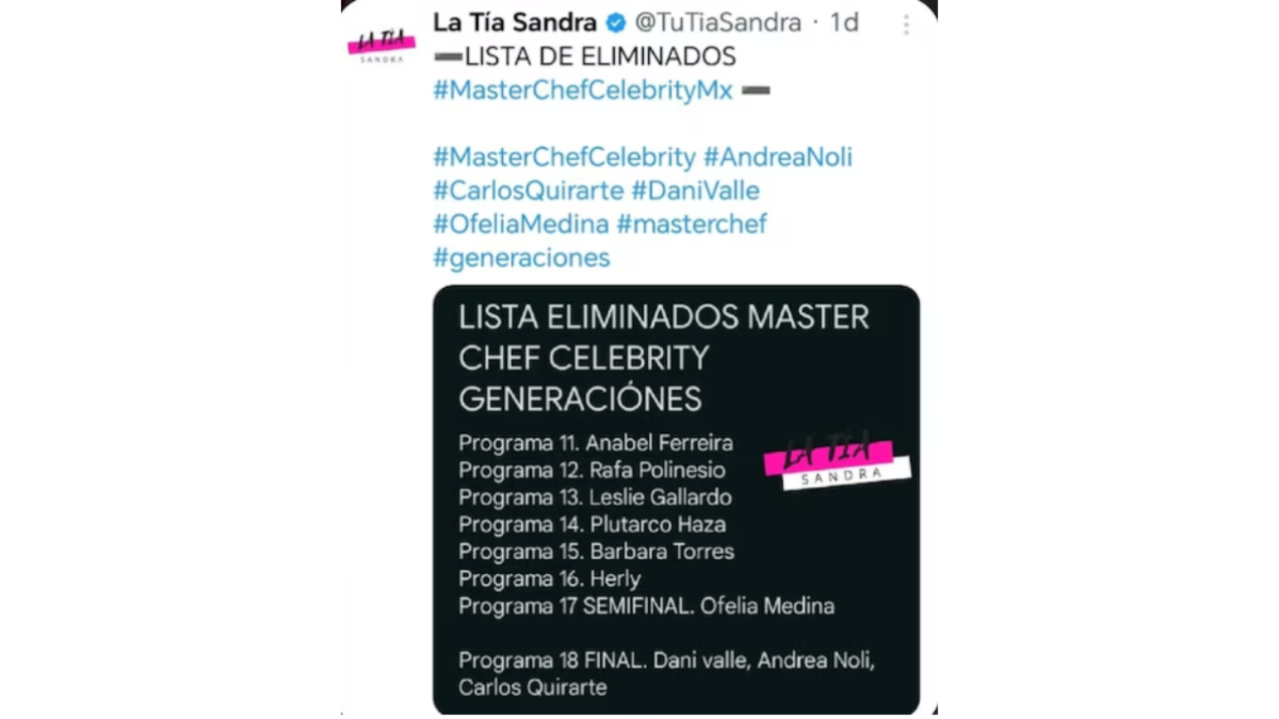 la casa de los famosos México 2025 y MasterChef Celebrity 2025