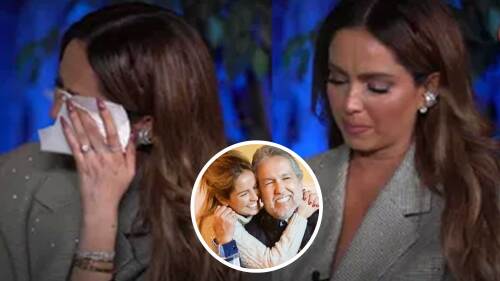 Karla Díaz llora al recordar la muerte de su papá; “la cosa más terrible que me ha pasado en la vida”