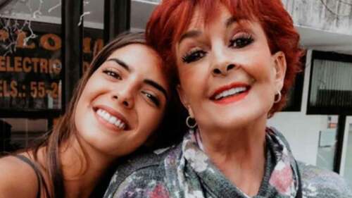 Talina Fernández y su nieta María Levy