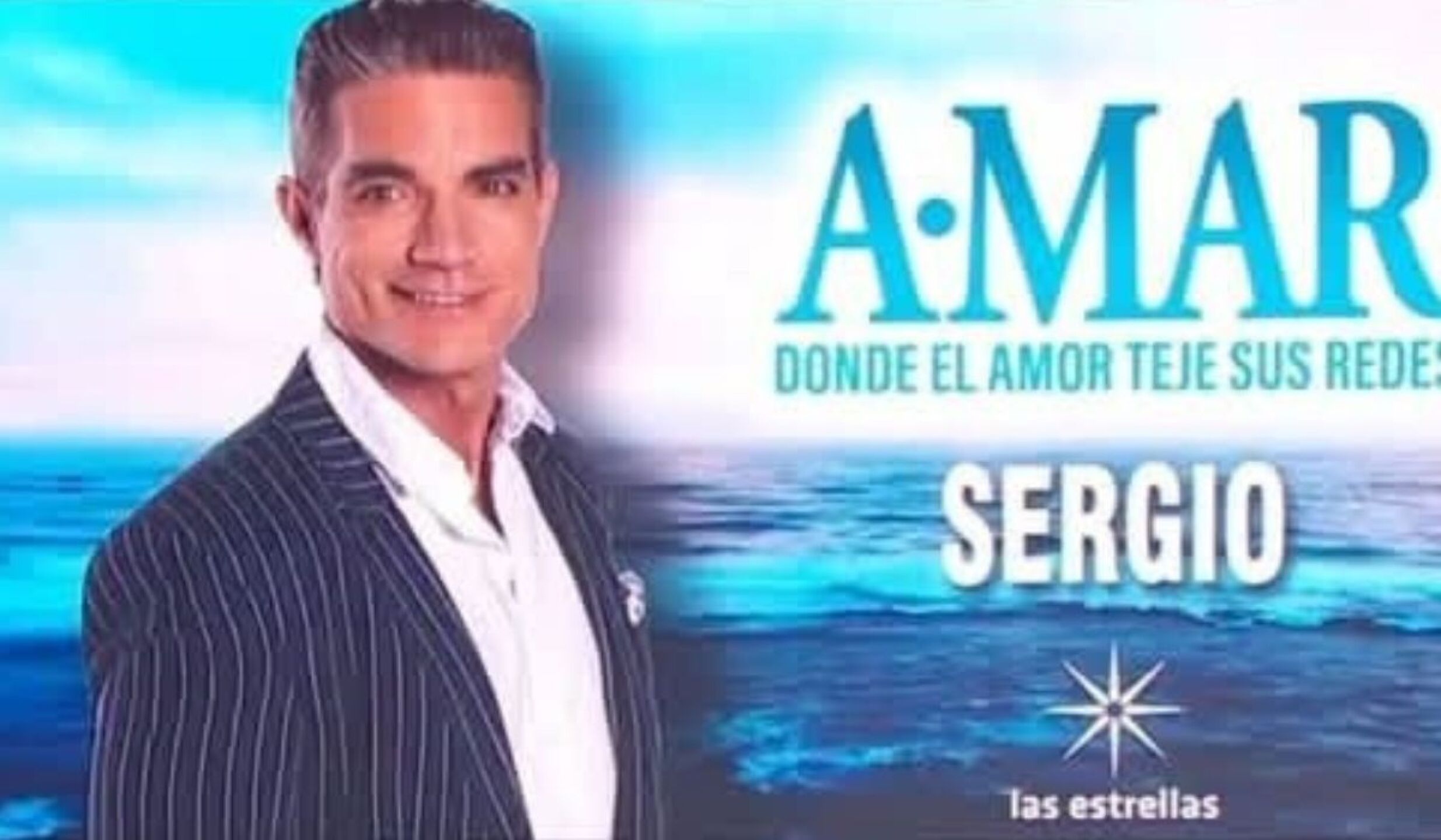 Víctor González interpreta a Sergio Falcón Tagle, en la telenovela A.mar