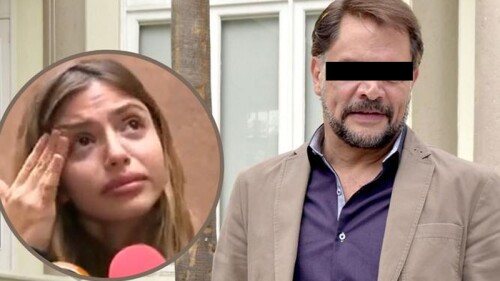 Daniela Parra llorando, Héctor N con cinta ojos