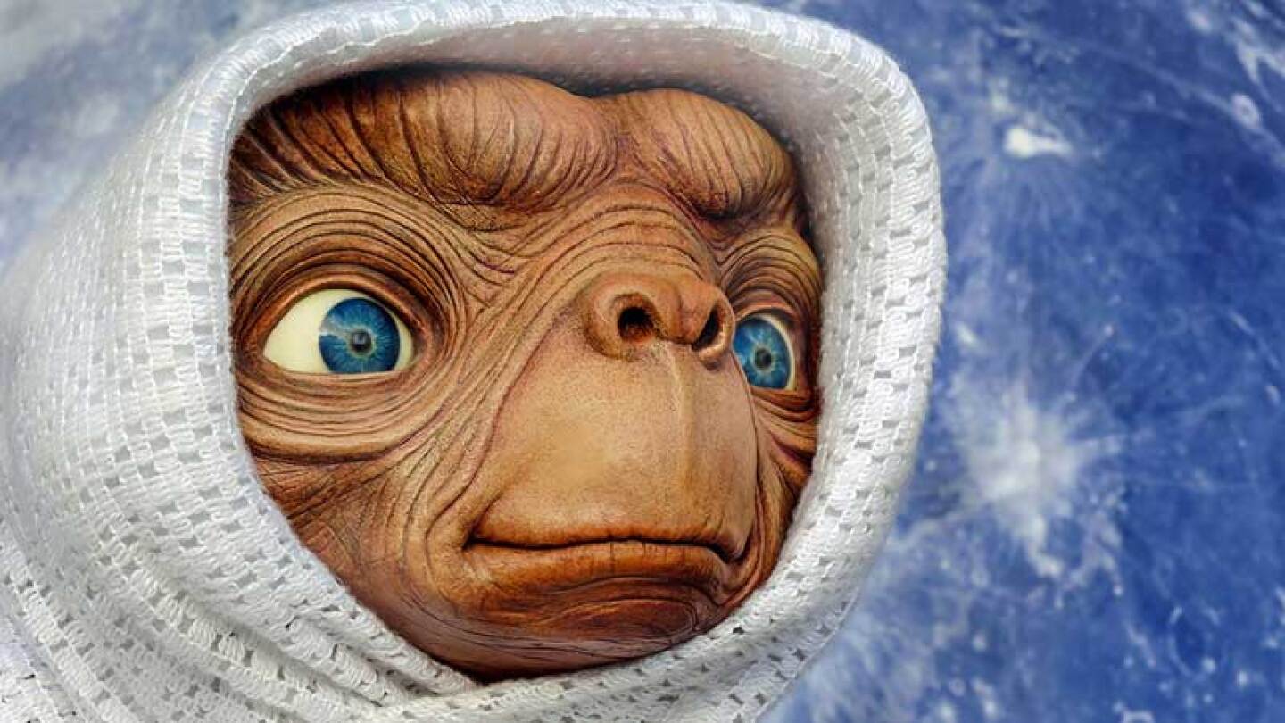 E.T. es uno de los personajes más icónicos del cine.